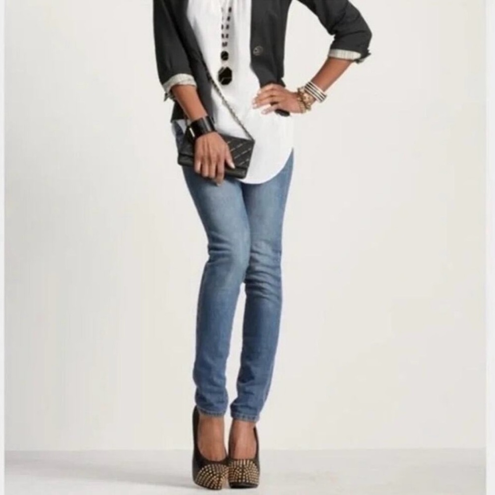 CAbi Women's Skinny Jeans in Blue